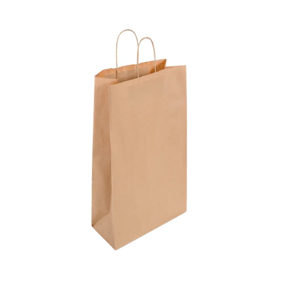 Large Brown Kraft Carrier (32x14x42cm)