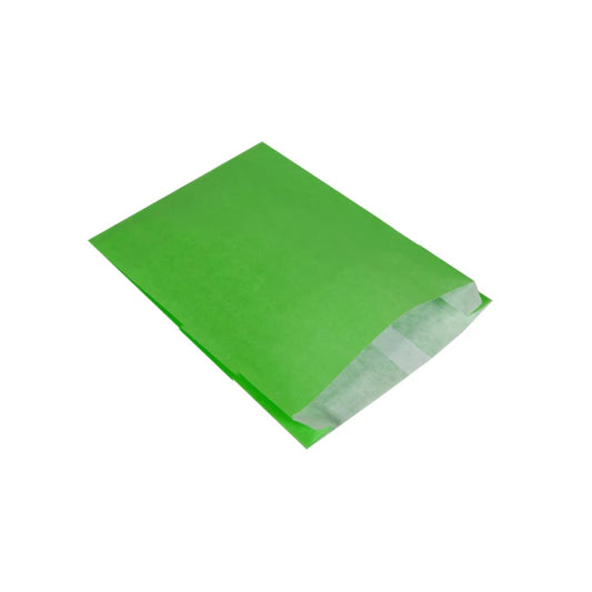 Large Lime Green Counter Bags 200x70x320mm (100 per pack)