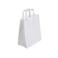 Large White Takeaway Bags External Paper Tape Handles (25x13x30cm)