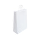 Large White Twist Handle Bag (32x14x42cm)