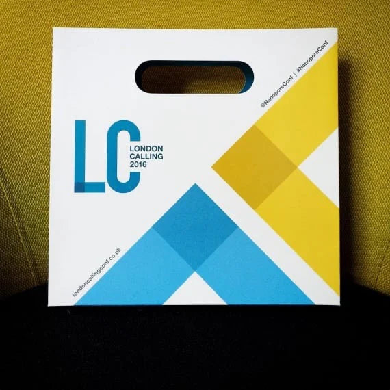 London Calling printed paper bag