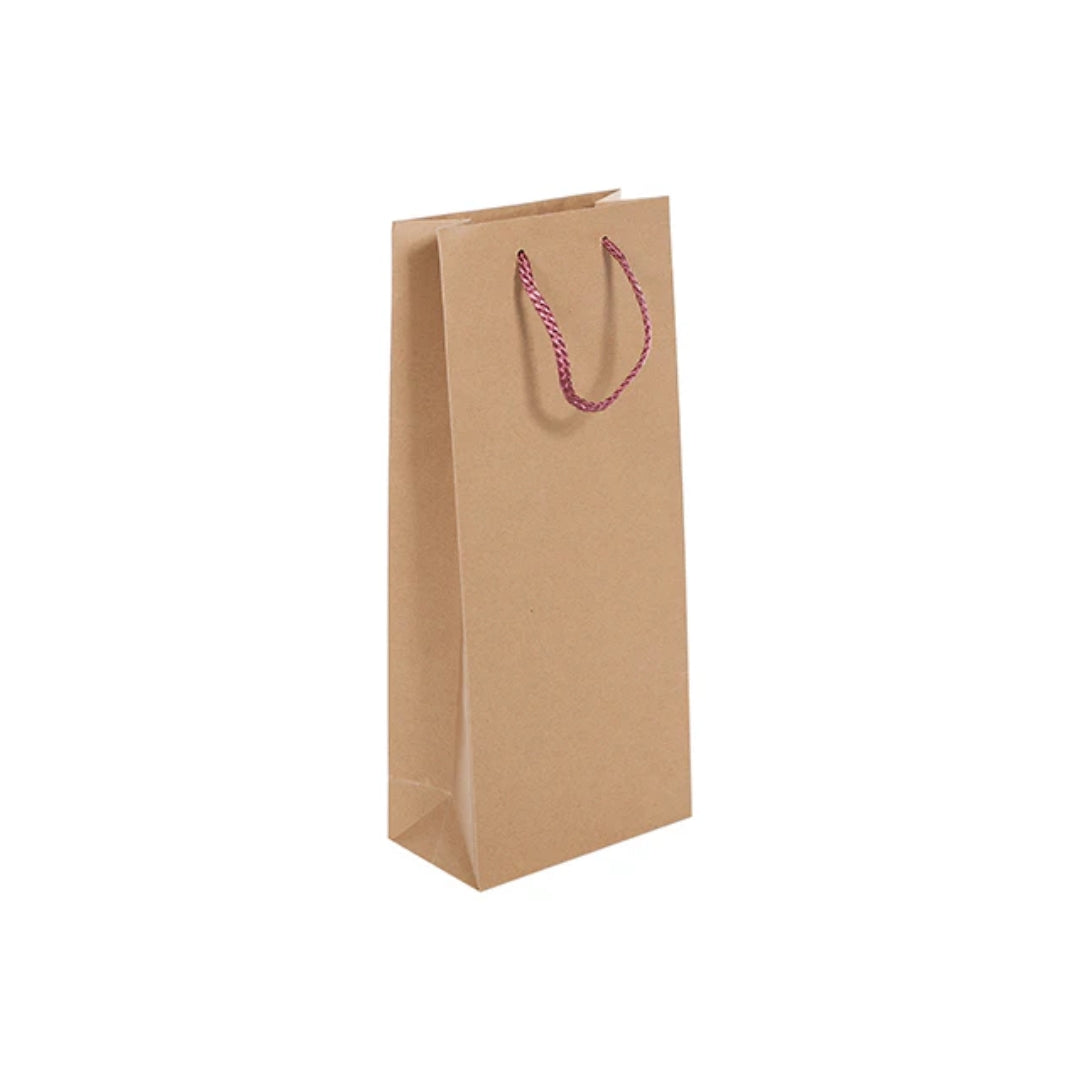 Recycled Rope Handle Wine Bottle Bags