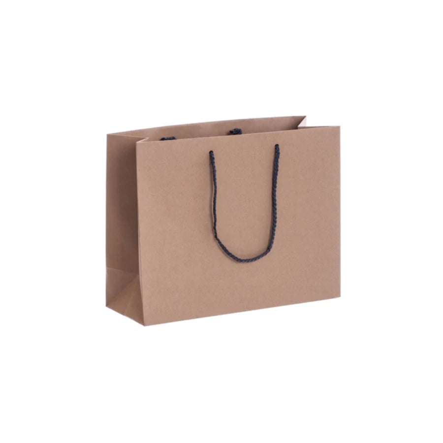 Luxury Recycled Bag with Charcoal Grey Rope Handles (320x120x250mm)