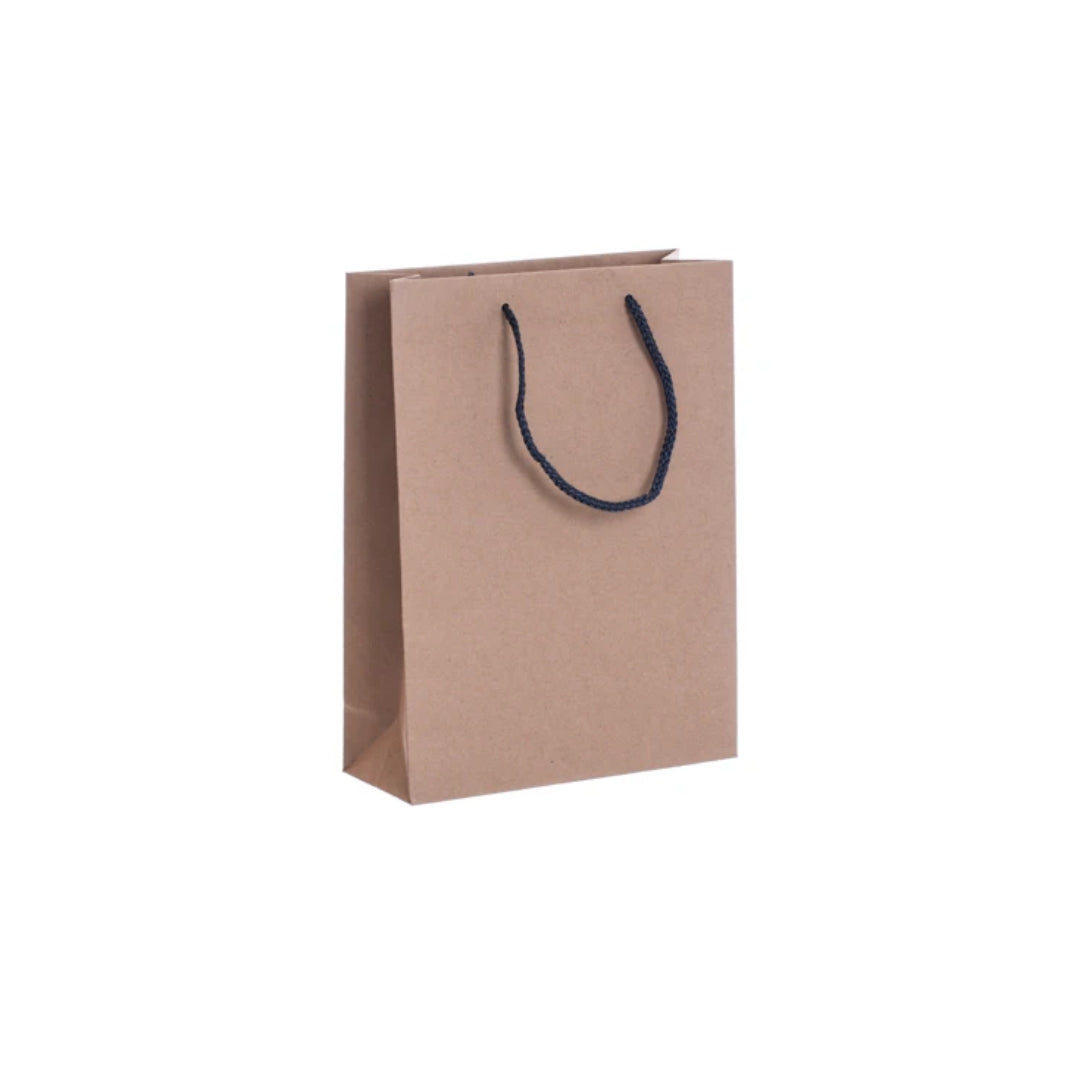 Luxury Recycled Carrier with Charcoal Grey Rope Handles 260x100x350mm