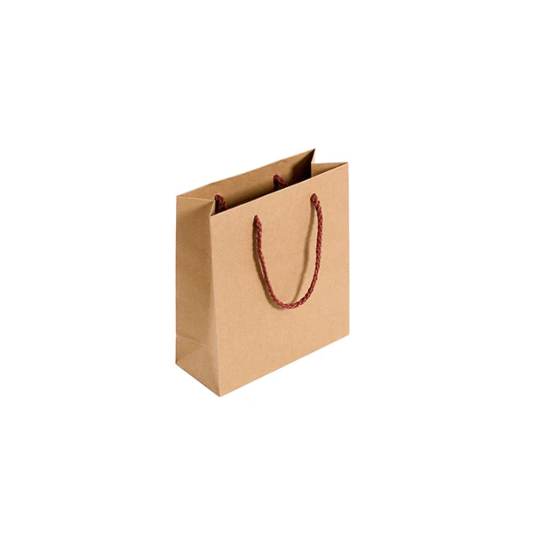 Luxury Recycled Carrier with Mulberry Rope Handles 190x80x210mm