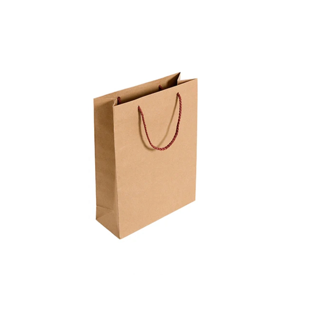 Luxury Recycled Carrier with Mulberry Rope Handles 260x100x350mm
