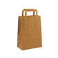Medium Brown Kraft Takeaway Bags with Internal Paper Tape Handles (20x10x28cm)