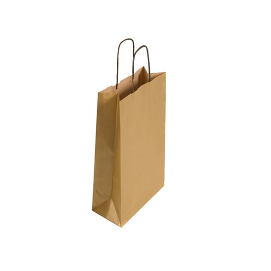 Medium Gold Twist Handle Bag (24x11x31cm)