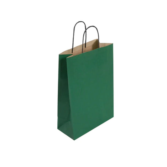 Medium Green Twist Handle Carrier (24x11x31cm)