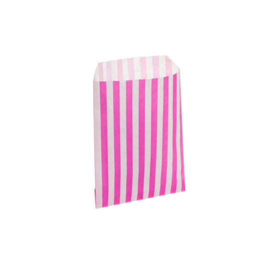Pink Candy Stripe Counter Bags 13x18cm (1000 per pack)