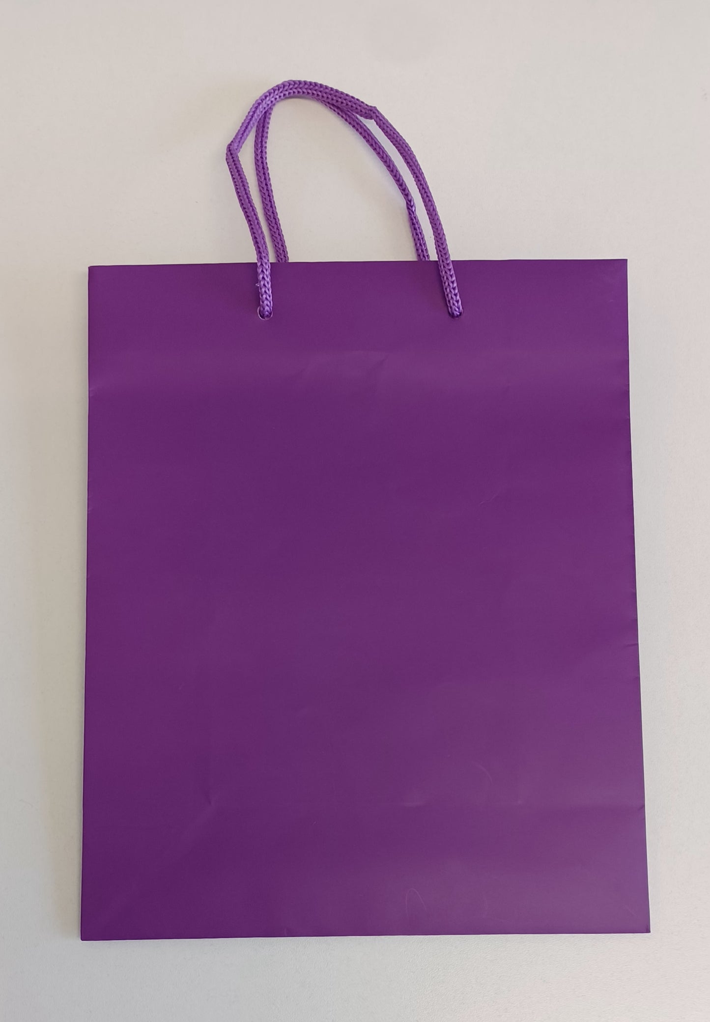 Large Matt Laminated Magenta Carrier Bag 22x10x27cm