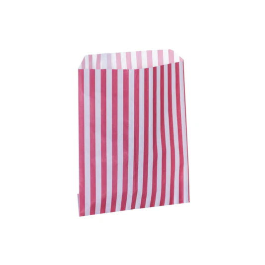 Red Candy Stripe Counter Bags 18x23cm (1000 per pack)