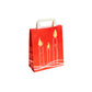 Red Christmas Candle Tape Handle Bags 22x10x28cm