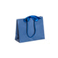 Royal Blue Landscape Paper Recycled Carrier Bag with Ribbon 200x80x160mm