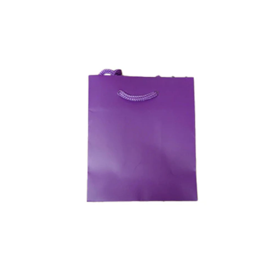 Small Magenta Matt Laminated Carrier Bag 12x8x14cm