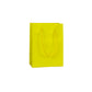 Small Yellow Matt Laminated Rope Handle Bag (12x8x14cm)