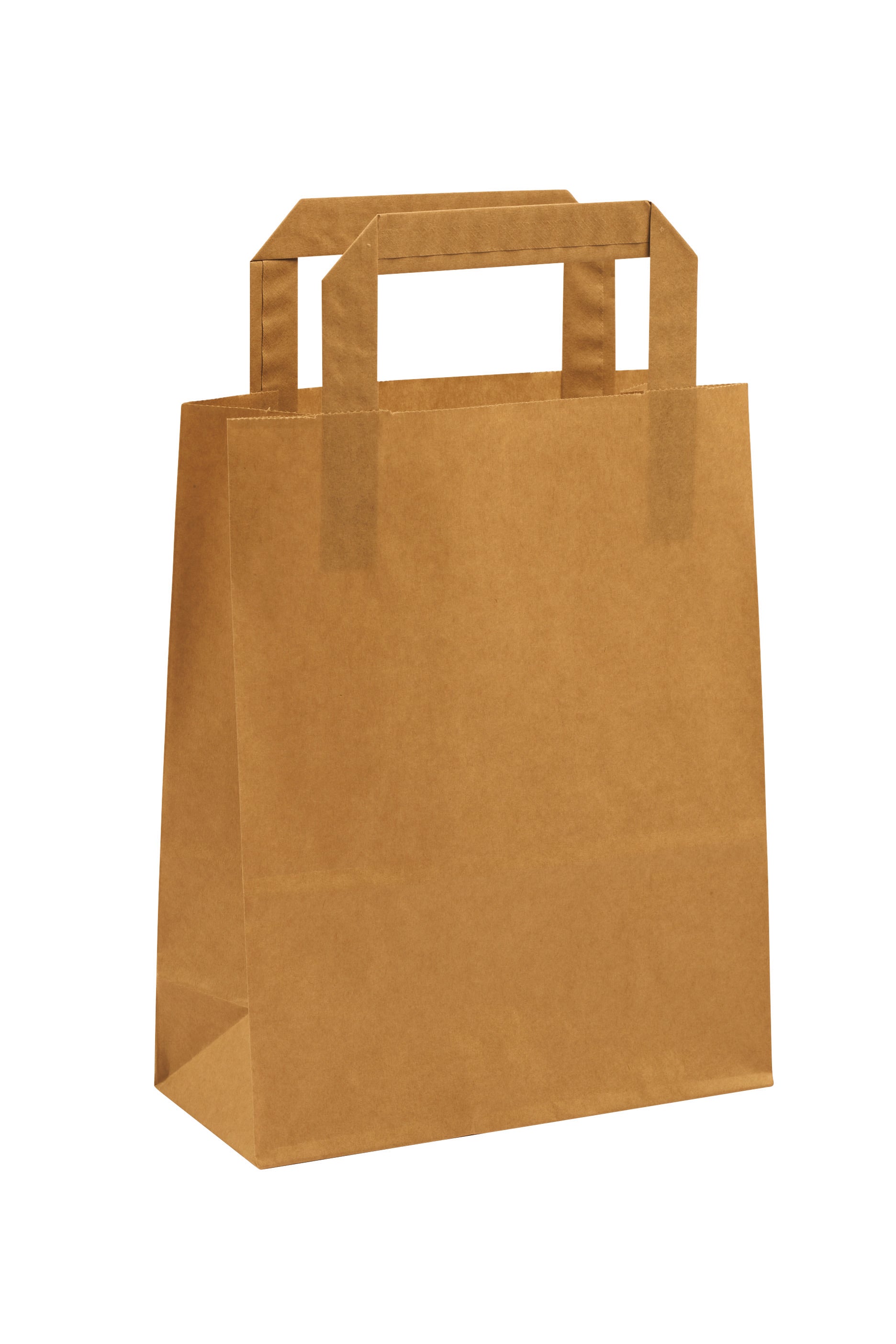 Small Kraft Takeaway Bags 18x8x22cm 500 per case Big Brown