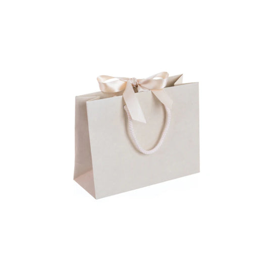 Vanilla Cream Landscape Paper Recycled Carrier Bag 200x80x160mm