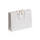 Vanilla Cream Landscape Paper Recycled Carrier Bag with Ribbon 420x120x320mm