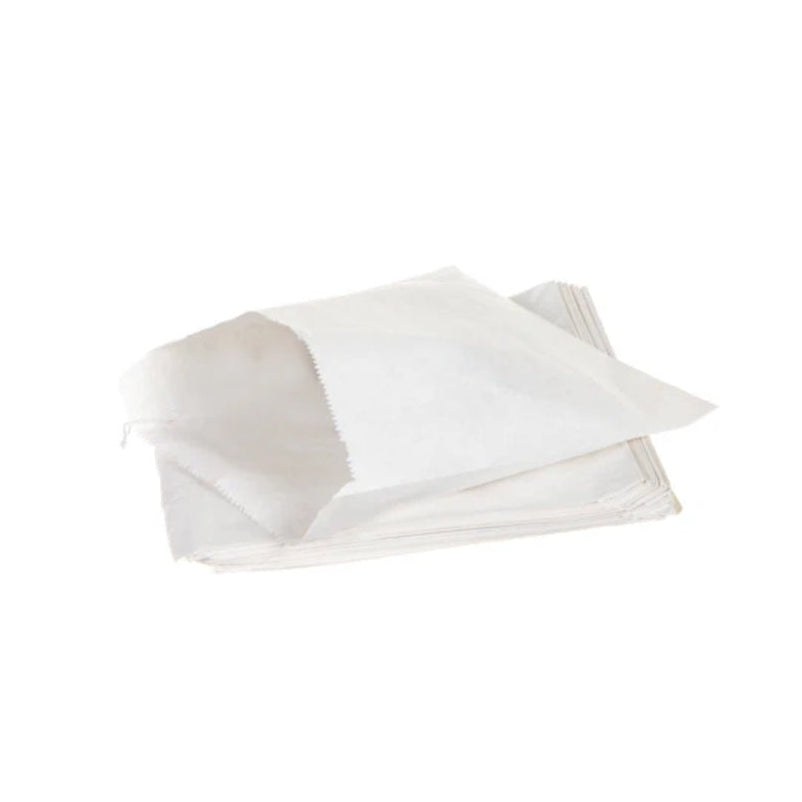 White Kraft Sulphite Counter Bags 8"x8" (1000 per pack)