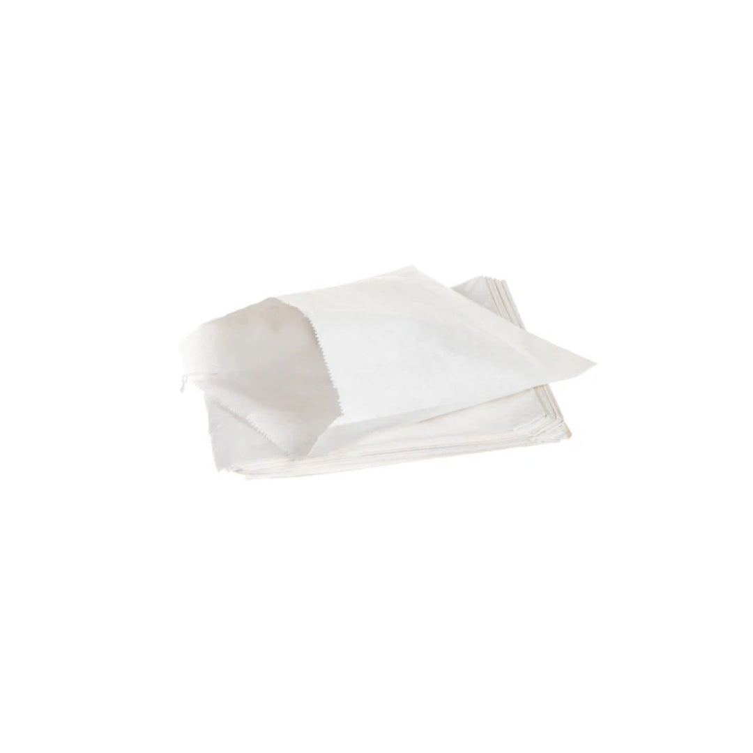 White Kraft Sulphite Counter Bags 8"x8" (1000 per pack)