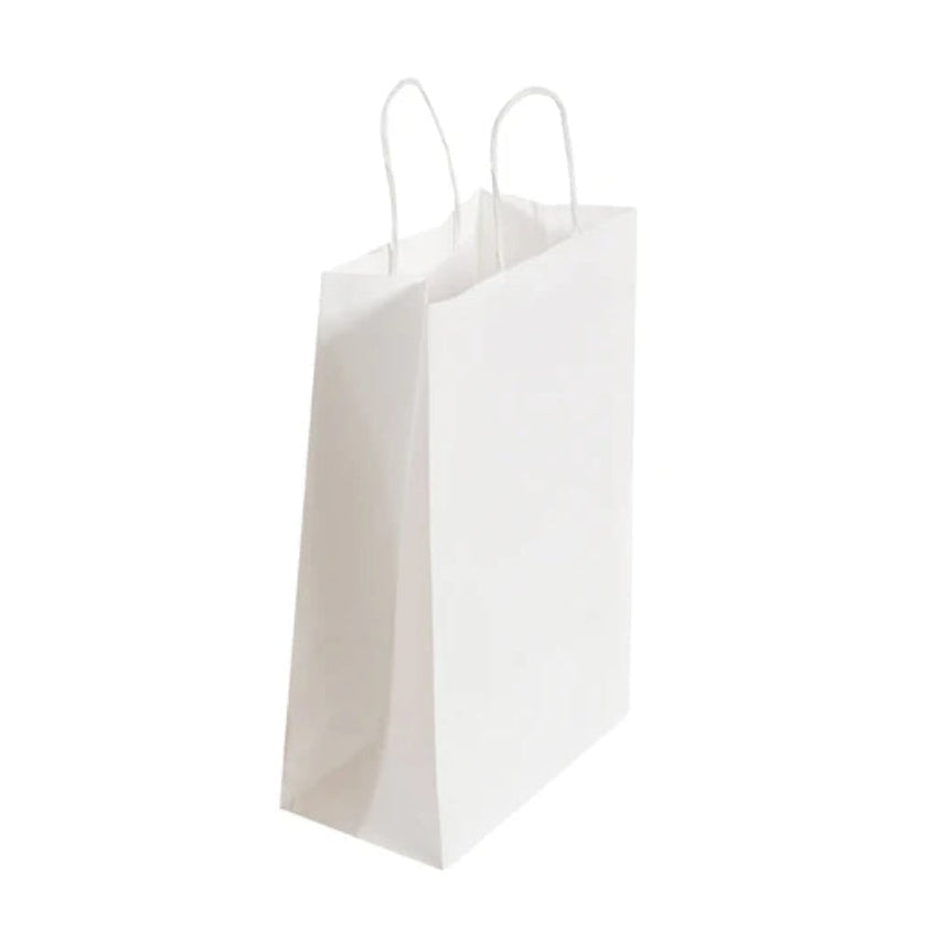White Kraft Twist Handle Bag (26x13x36cm)