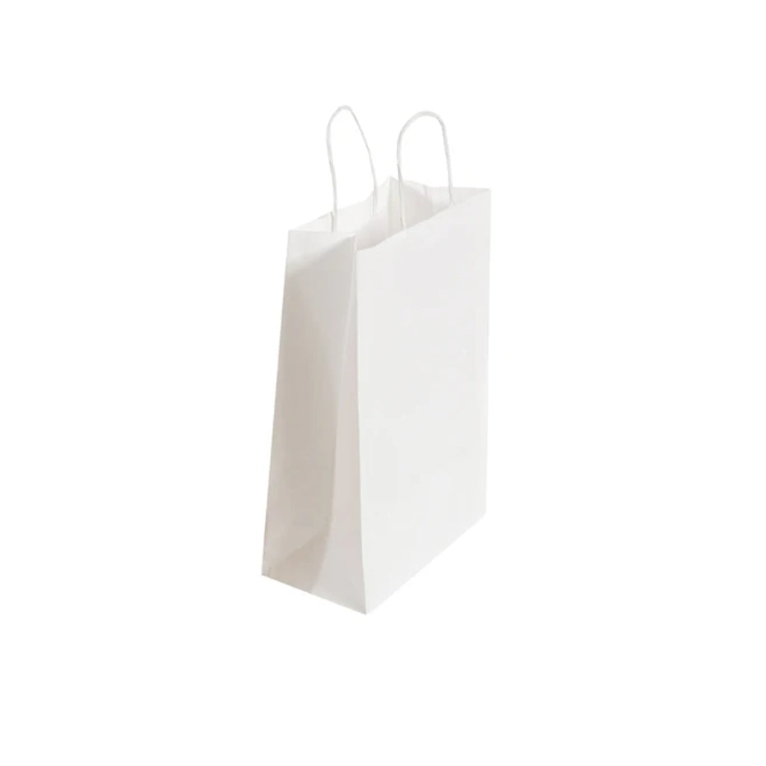 White Kraft Twist Handle Bag (26x13x36cm)