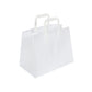 White Patisserie Flat Handle Takeaway Bags (317x183x245mm)