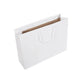 White Recycled Carrier with Rope Handles 42x12x32cm