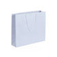 White Recycled Carrier with Rope Handles 46x12x42cm