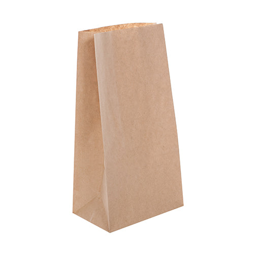 Recycled Brown Kraft Block Bottom Bags (200x115x375mm)
