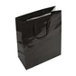 Black Glossy Rope Handle Bag 25x12x32cm