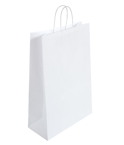 White Recyclable Twisted Handle Carriers – Big Brown Carrier Bag