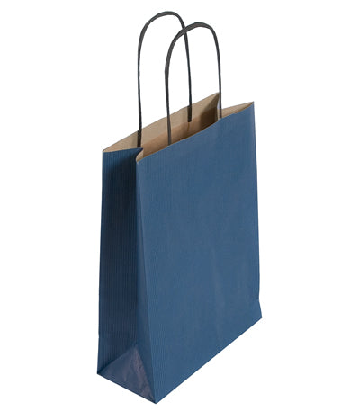 Small Navy Blue Gift Bag (19x8x21cm)