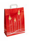 Red Christmas Candle Tape Handle Bags 32x14x42cm