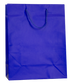 Large Blue Matt Laminated Rope Handle Bag (22x10x27cm)