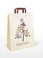 Merry Christmas Tree Paper Carrier Bags Medium 32x14x42cm