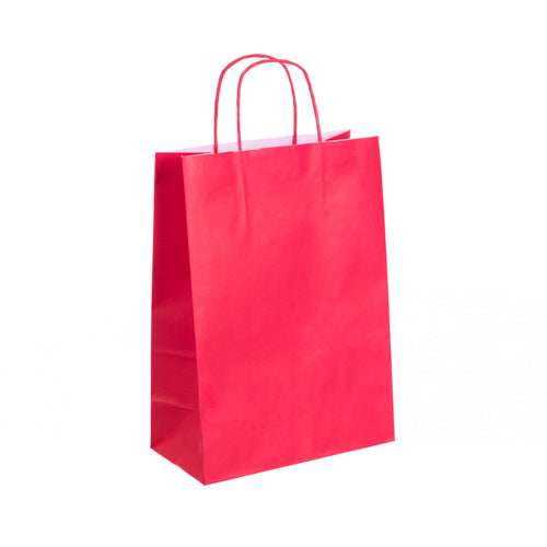 Cherry Red FSC Kraft Carrier (26x13x35cm)