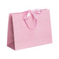 Pink Landscape Paper Recycled Carrier Bag with Ribbon 420x120x320mm