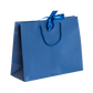 Royal Blue Landscape Paper Recycled Carrier Bag with Ribbon 420x120x320mm