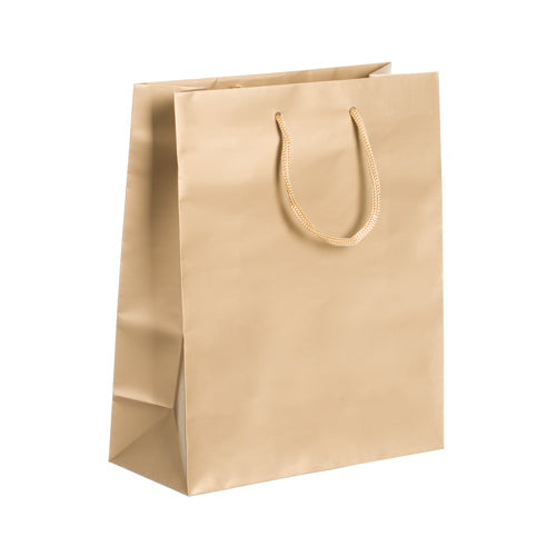 Large Gold Carrier Bags 22x10x27cm