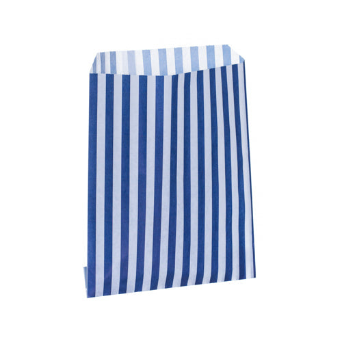 Blue Candy Stripe Counter Bags 18x23cm 