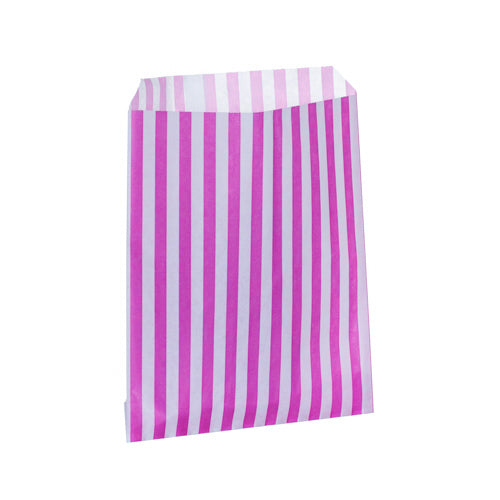 Pink Candy Stripe Counter Bags 18x23cm