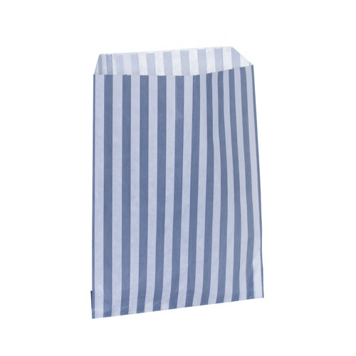 Grey Candy Stripe Counter Bags 18x23cm