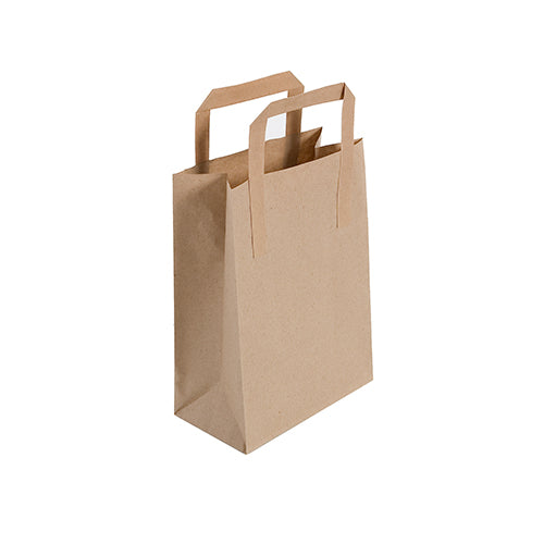 Small Brown Kraft Takeaway Bag