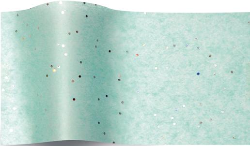 Aquamarine Sparkly Gem SatinWrap® Luxury Tissue Paper 