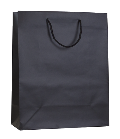 Large Black Matt Laminated Carrier 22x10x27cm