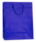 Large Blue Matt Laminated Carrier Bag 22x10x27cm