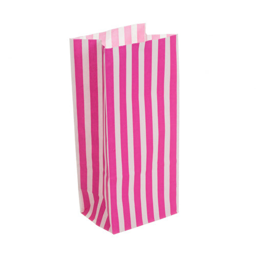 Pink Stripe Pick 'n' Mix Bag 10x7x24cm 