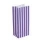 Purple Stripe Pick 'n' Mix Bag 10x7x24cm